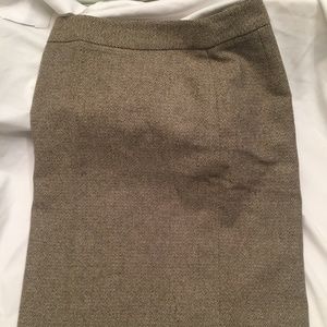 Ann Taylor brown tweed skirt